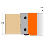 CMT Profilnazis frēzei for C694008 - Pair of Knives 49,6x11,9x1,5 mm