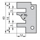 IGM Profilnazis frēzei for 641 - profile A,40x26x2 mm