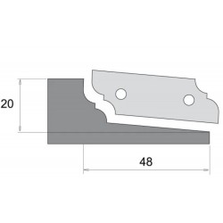 IGM Profilnazis frēzei for F631 - type A, bottom