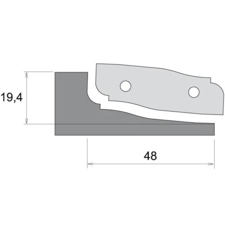 IGM Profile cutter for F631 - type B, bottom