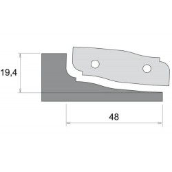 IGM Profilnazis frēzei for F631 - type B, top