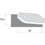 IGM Profile cutter for F631 - type C, bottom