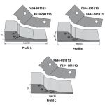 IGM Profile knife for milling cutter type ABC for F634 side