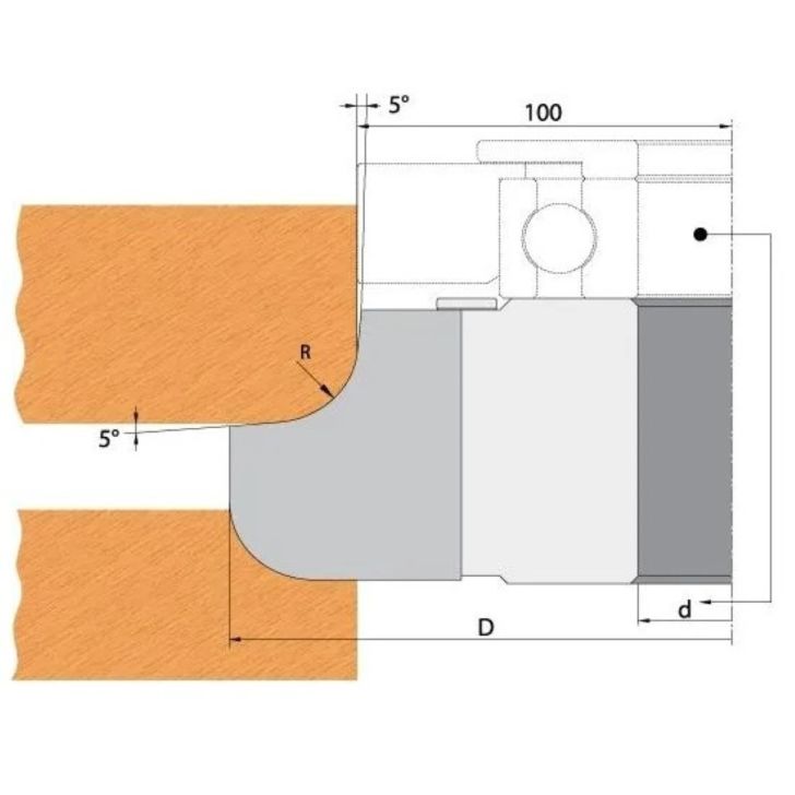 IGM Profile knife for milling Knife for F612-308 - R5 25x23x2 mm