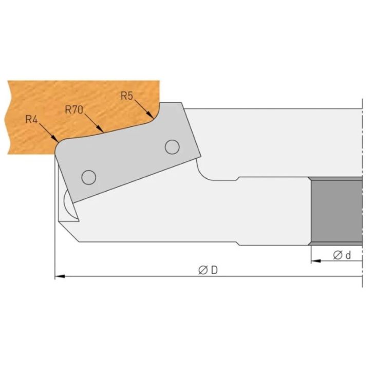 IGM Profile knife for milling cutter for bit - F635