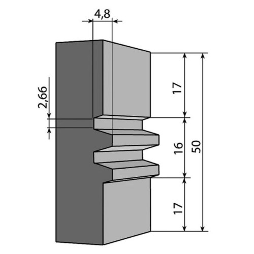 IGM Profilnazis frēzei for F620 - 50x24x2 mm