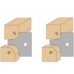 CMT Profilnazis frēzei for C694003 - Pair of Knives R-4+8 mm