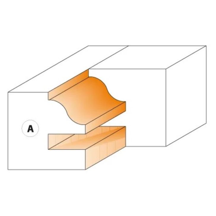 CMT Profile knife for milling for C694014 - Pair of Knives, Profile B 40x24,5x2 mm