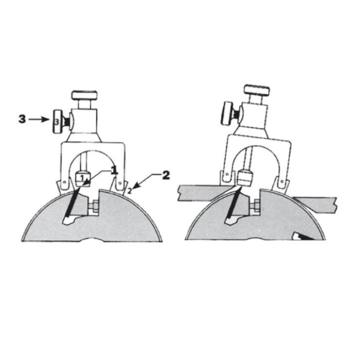 IGM magnetic knife setting jig, 2 pcs
