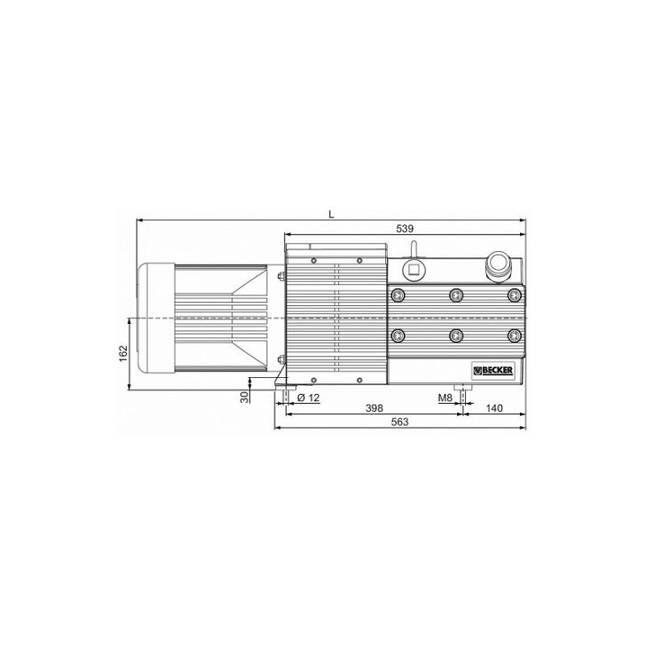 Vacuum pump Becker KVT 3.140