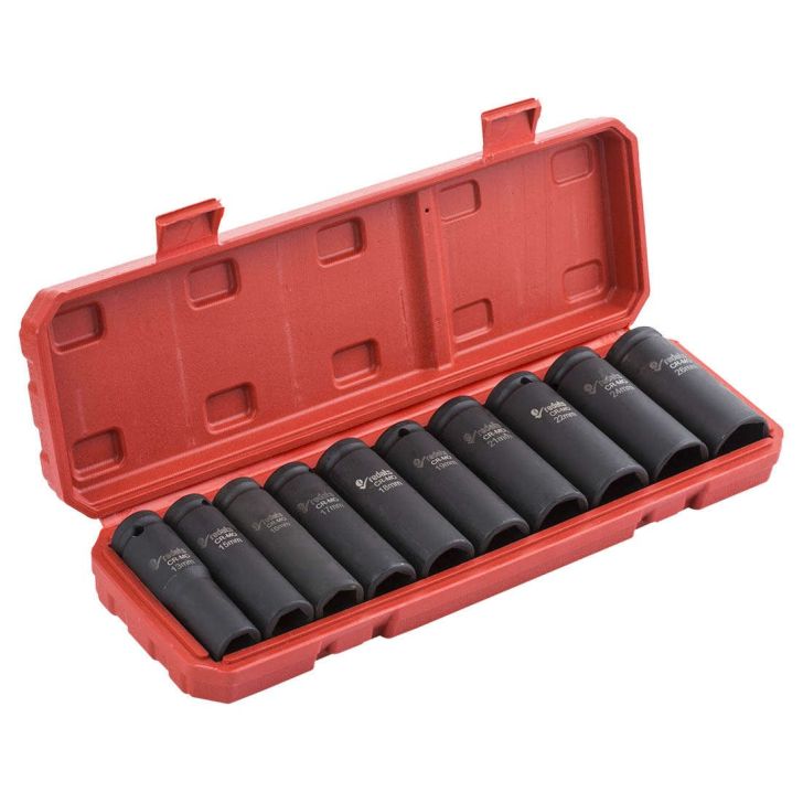 Socket wrench set 1/2”, 10 pcs., IMPACT