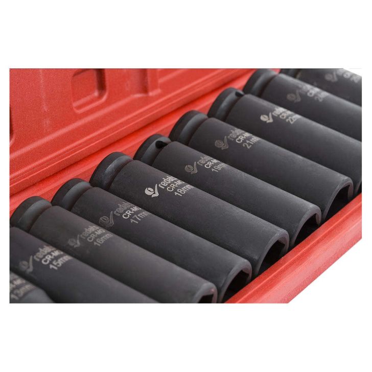 Socket wrench set 1/2”, 10 pcs., IMPACT