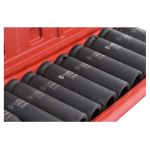 Socket wrench set 1/2”, 10 pcs., IMPACT