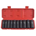 Socket wrench set 1/2”, 10 pcs., IMPACT