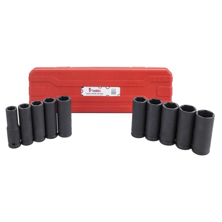 Socket wrench set 1/2”, 10 pcs., IMPACT
