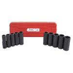 Socket wrench set 1/2”, 10 pcs., IMPACT