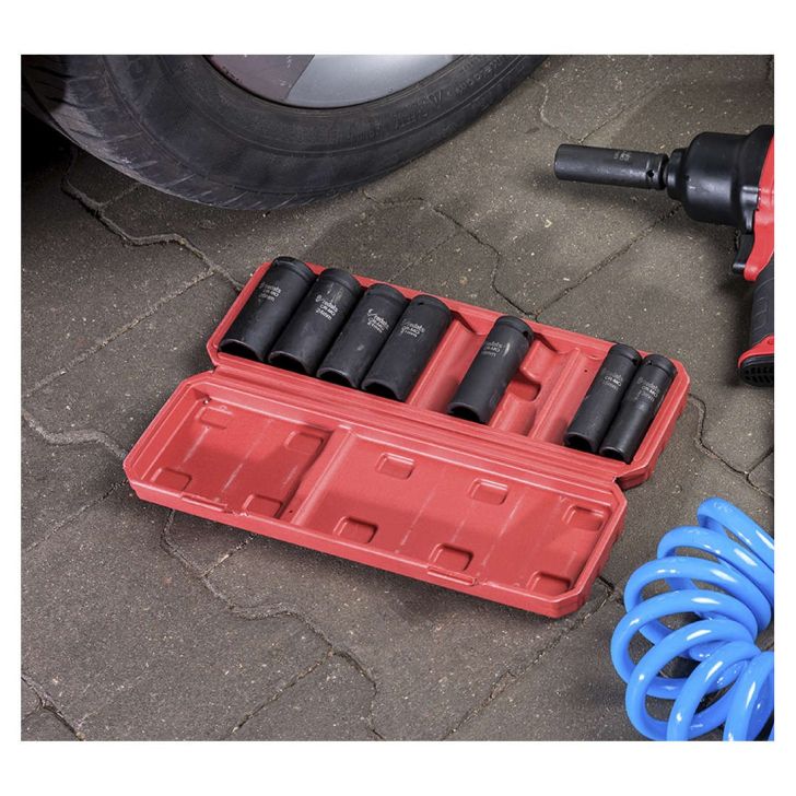 Socket wrench set 1/2”, 10 pcs., IMPACT