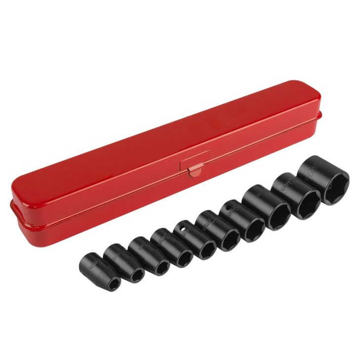 Socket wrench set 1/2”, 10 pcs.