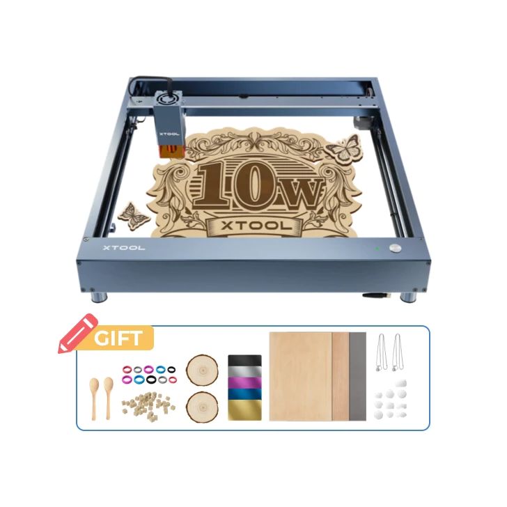 xTool D1 Pro 10W — высокоточный диодный станок для лазерной гравировки и резки своими руками