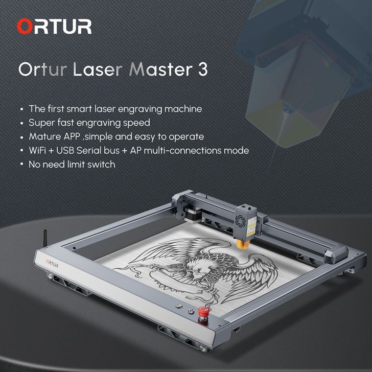 Ortur Laser Master 3 - Станок для лазерной гравировки и резки - 10 Вт