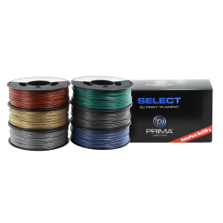 PrimaSelect PLA - 1.75mm - 6 x 250 g - Metallic Pack (Red, Green, Blue, Silver, Gold, Grey)