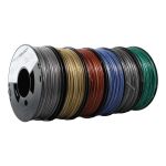 PrimaSelect PLA - 1.75mm - 6 x 250 g - Metallic Pack (Red, Green, Blue, Silver, Gold, Grey)