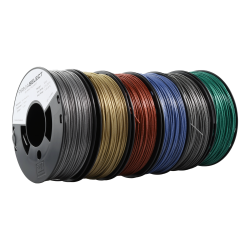 PrimaSelect PLA - 1.75mm - 6 x 250 g - Metallic Pack (Red, Green, Blue, Silver, Gold, Grey)