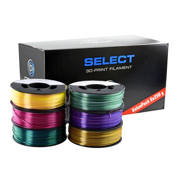 PrimaSelect PLA Chameleon - 1.75mm - 6 x 250 g - Multi Color Pack
