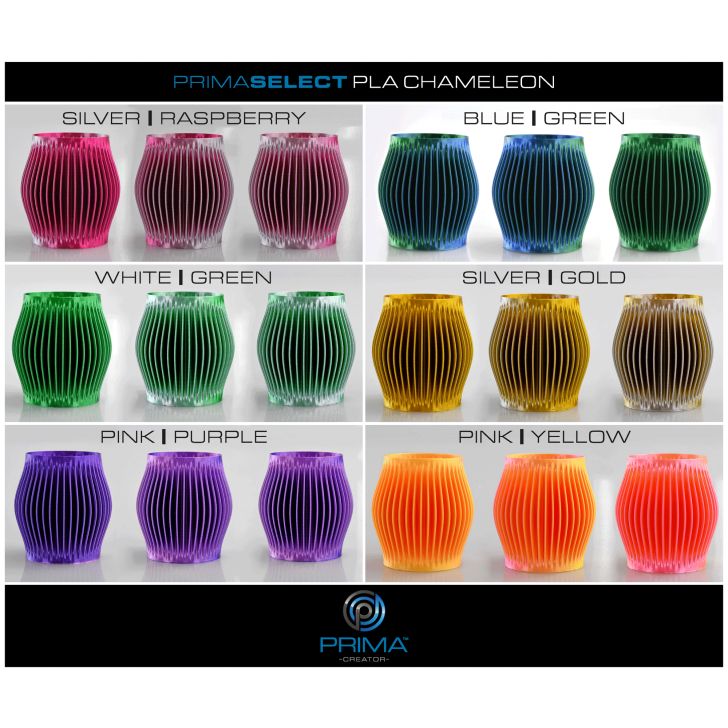 PrimaSelect PLA Chameleon — 1,75 мм — 6 x 250 г — многоцветная упаковка