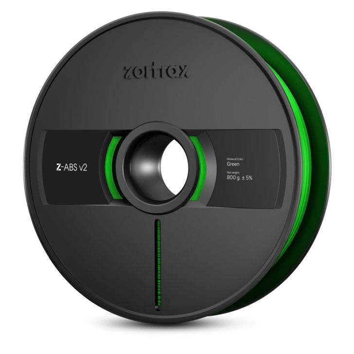 Нить Zortrax Z-ABS v2 — 1,75 мм — 800 г — зеленая