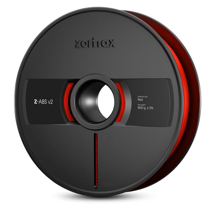 Zortrax Z-ABS v2 filament - 1.75mm - 800g - Red