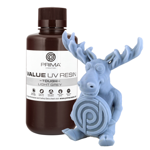 PrimaCreator Value Tough UV Resin (ABS Like) - 500 ml - Light Grey