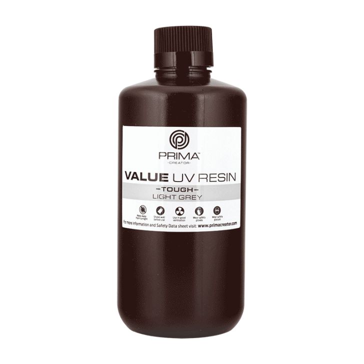 PrimaCreator Value Tough UV Resin (ABS Like) - 1000 ml - Light Gray