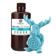 PrimaCreator Value Tough UV Resin (как ABS) — 1000 мл — голубой цвет 2