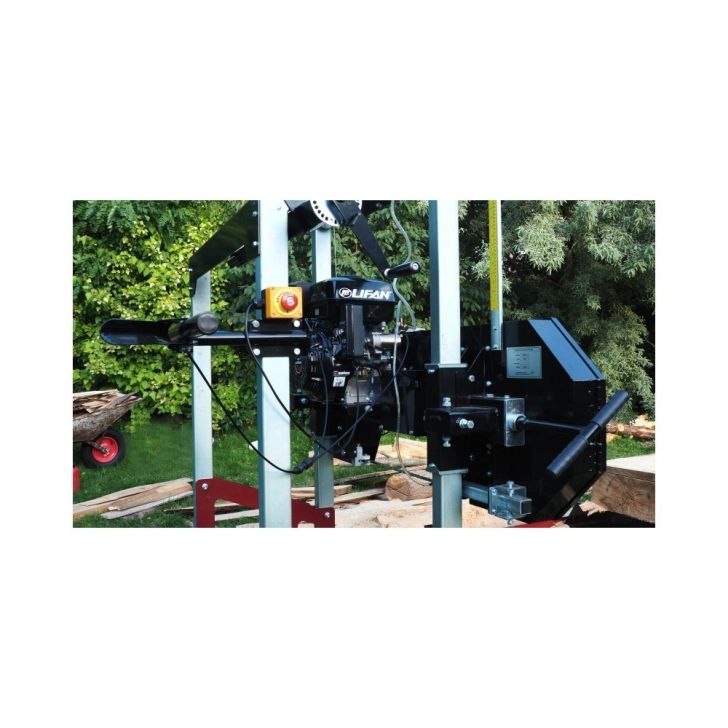 Horizontālais lentzāģis OPTIMAT TMG 790S ar benzīna dzinēju + pagarinājums 2000mm (davana), standarta cena 532,06