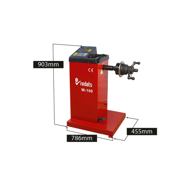 Wheel balancing machine (semi-automatic) W-100