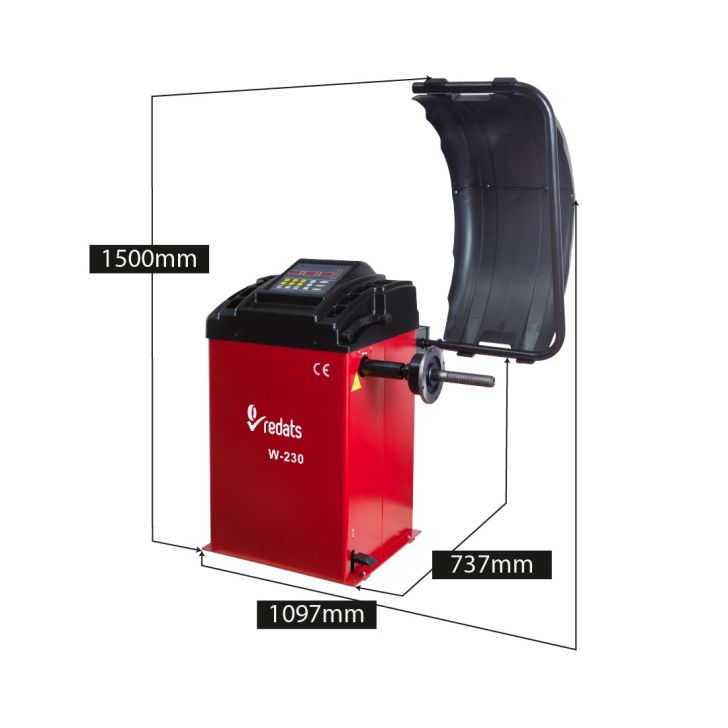 Wheel balancing machine (automatic) W-230 (now with laser!)