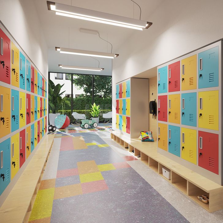 JAN NOWAK OHS compartment cabinet for schools and kindergartens OLA