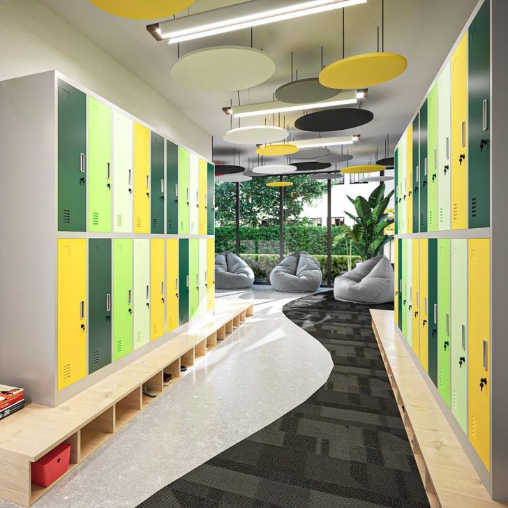 JAN NOWAK 10-door OHS school wardrobe for clothes BARTUŚ