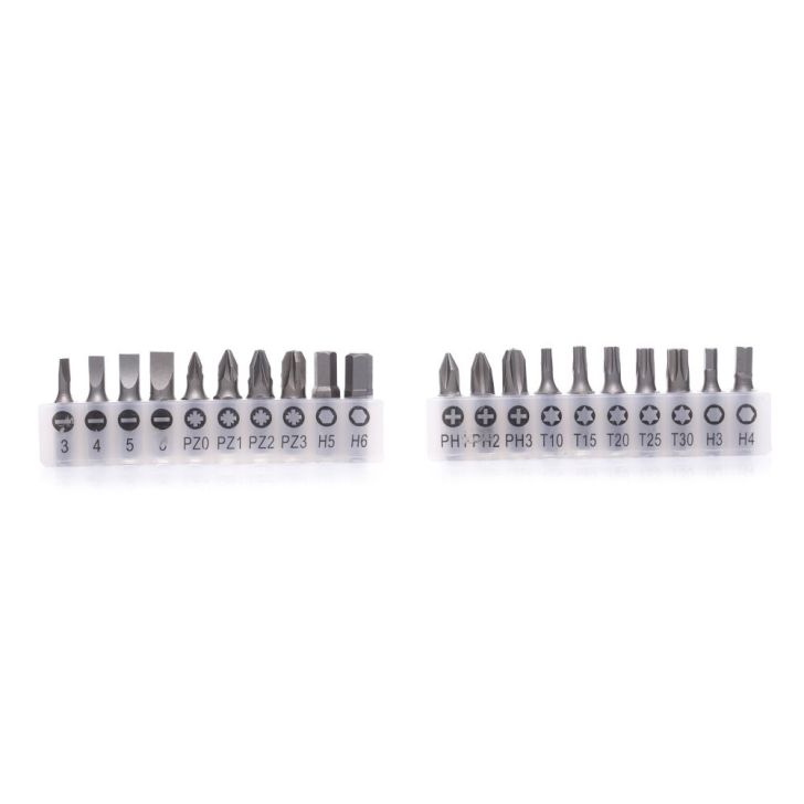 Screwdriver and bit set 34 pcs