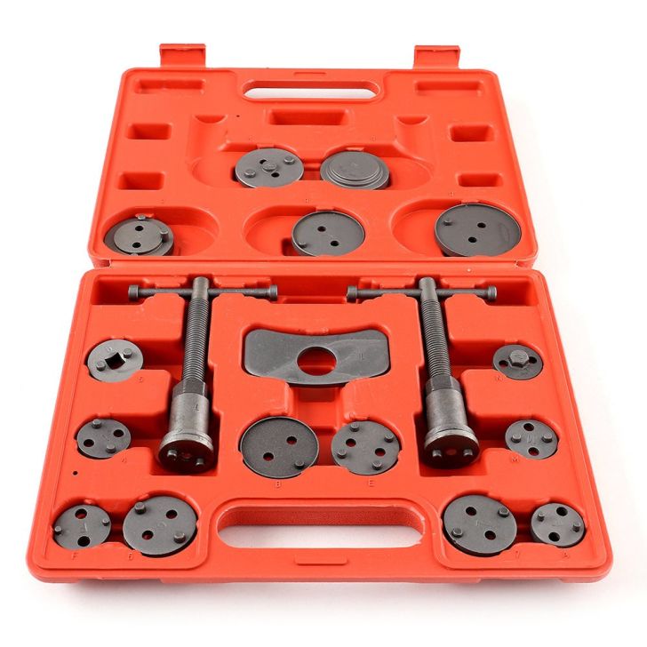 Repair kit for pressing brake pistons 18 pcs. + suitcase