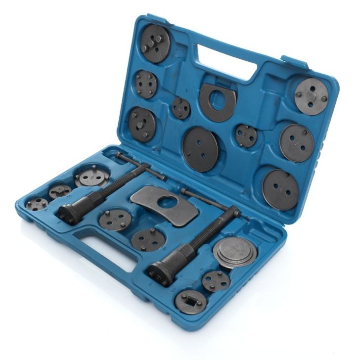 Brake piston repair and pressing kit 21 pcs. + suitcase