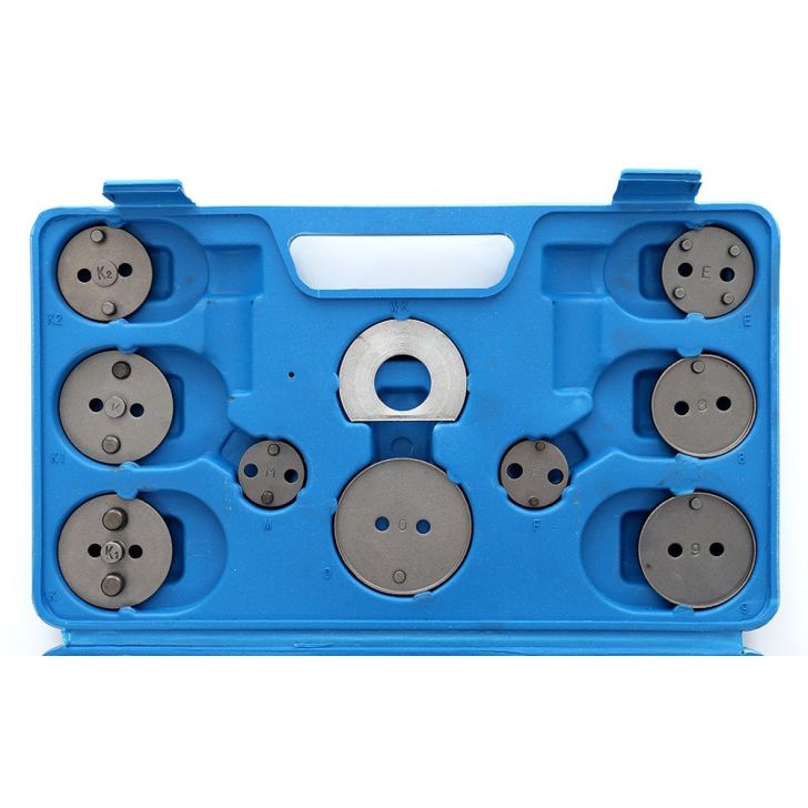 Repair kit for pressing brake pistons 22 pcs. + suitcase