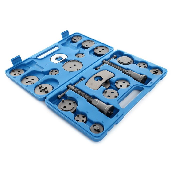 Repair kit for pressing brake pistons 22 pcs. + suitcase