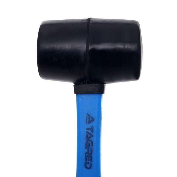 Молоток резиновый для укладки тротуарной плитки, без отскока, 50 мм, 470 г.