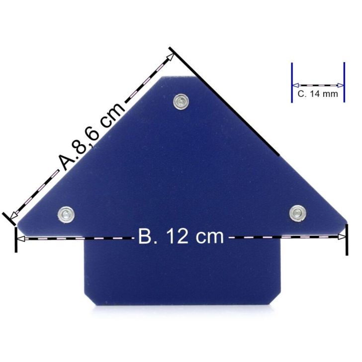 Magnetic square load capacity up to 11.5 kg