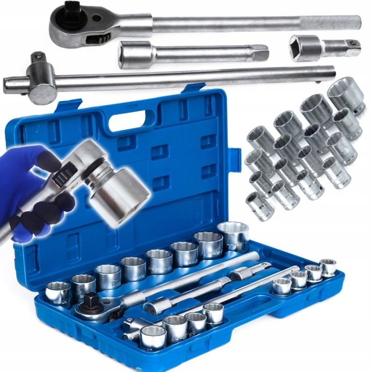 Socket wrench set 3/4” 21 pcs.