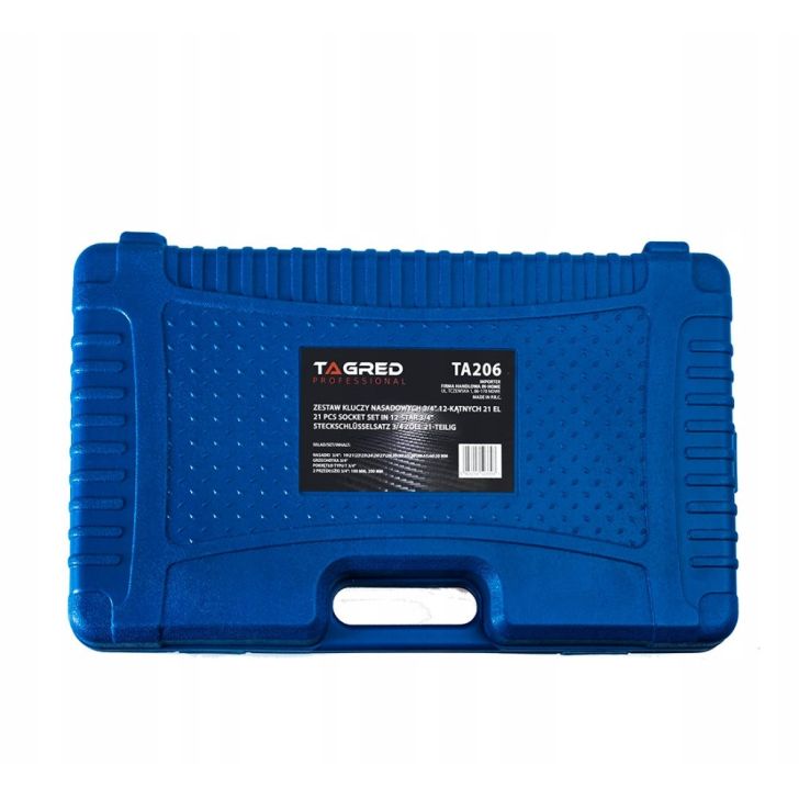 Socket wrench set 3/4” 21 pcs.