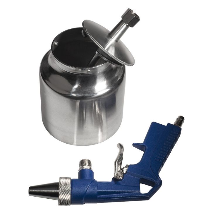 Marked sandblasting gun, 1L metal tank + nozzle