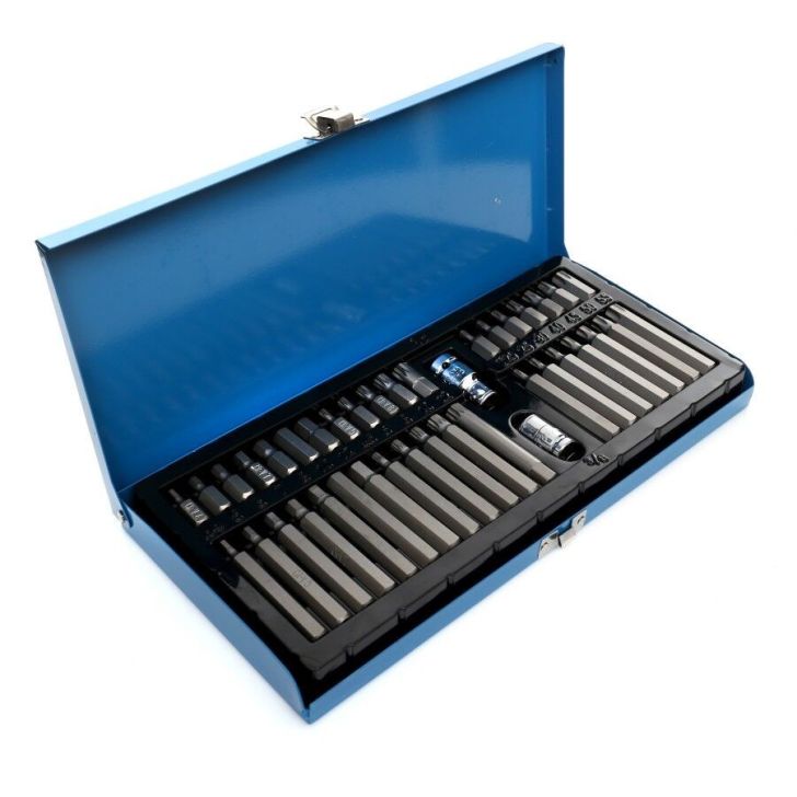 Bits, torx, spline, hex keys, set of 40 pieces.